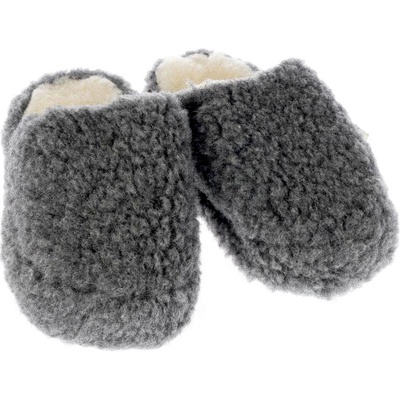 BabičkaOvečková cz Big Foot barefoot pantofle z ovčí vlny merino zajímavě béžová