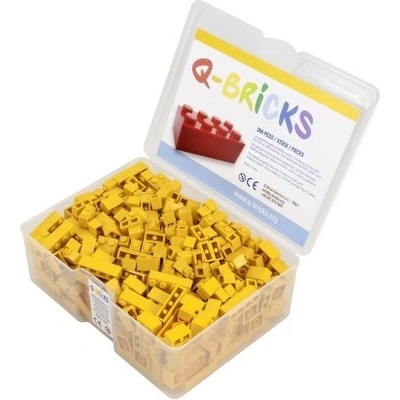 Q-bricks UNICOLOR žluté kostky 300 ks