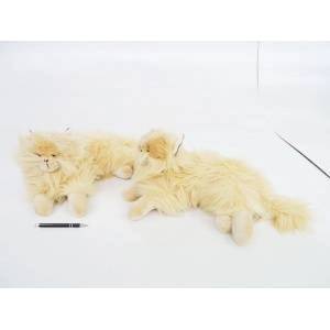 BEPPE Beige Persian cat lying down 36cm