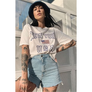 Madmext Дамска тениска с принт mg949 - Бяла 305753 (305753_Бяло)