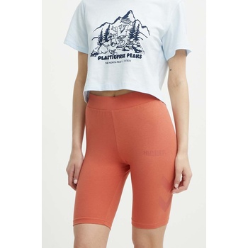 Hummel Къс панталон Hummel hmlLEGACY WOMAN TIGHT SHORTS в оранжево с принт със стандартна талия (214171)