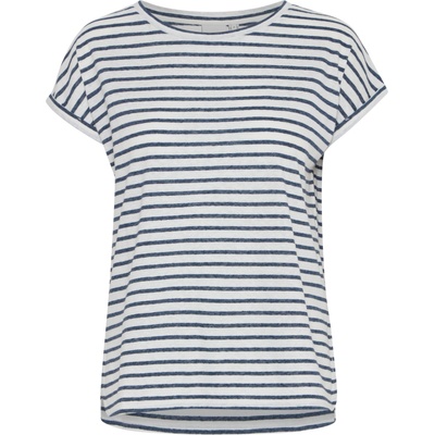 ICHI Тениска 'yulietta' синьо, бяло, размер xl