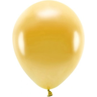 PartyDeco Eco balóniky 30 cm metalické zlaté