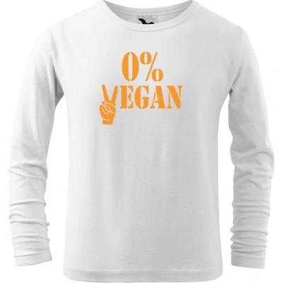Dobrý triko Dětské bavlněné triko 0% vegan Bílá