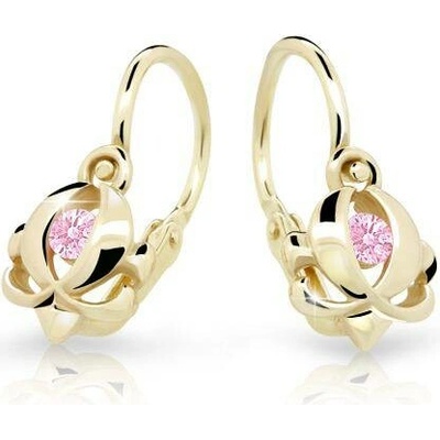 Cutie Kids Jewellery Gold Zlaté náušničky secese C2218