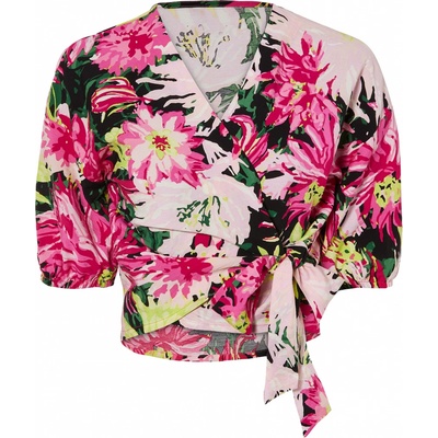 Esmara dámská zavinovací blůza květiny / světle růžová / růžová – Zboží Dáma
