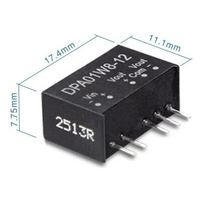 Mean Well DPA01W8-05 Měnič DC/DC modulový 1W 5V