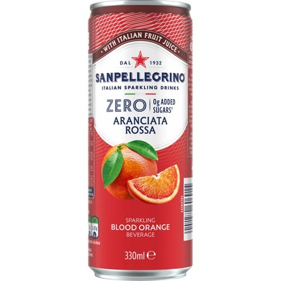 Sanpellegrino Zero červený pomaranč 24 x 330 ml