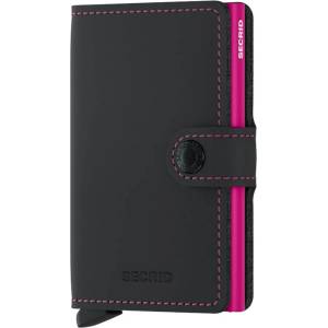 Secrid Miniwallet Matte Black & Fuchsia (SECRID-6016-MA)