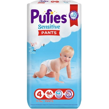 pufies Пелени - гащички Pufies Sensitive Pants 4 Maxi 46 бр (1229)