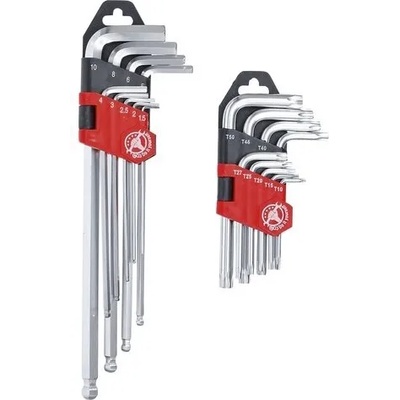 BGS technic Комплект дълги Г-шестограми и къси Г-торкс ключове 18 бр. ; bgs technic 822