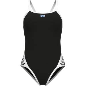 arena Дамски бански костюм Arena Women's Icons Super Fly Back Solid Swimsuit - Black / White - размер 32 (EU) (150-4052-0412)