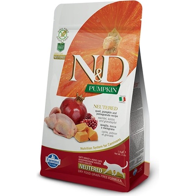 N&D cat GF PUMPKIN Neutered Quail 5 kg