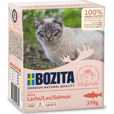 Bozita Cat kousky v omáčce s lososem 370 g