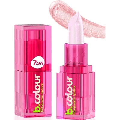 7 Days B,Colour Holografická rtěnka 01 Barbie 4 g