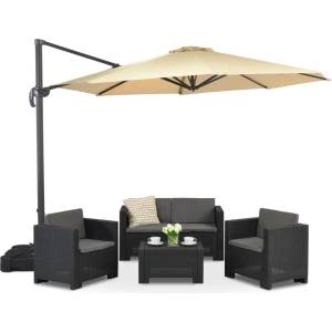 Garden Point Бежов вътрешен чадър Pisa 3.5m Garden Point (GAP477)