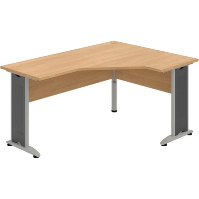 OFFICE PRO s.r.o. HOBIS kancelársky stôl pracovný tvarový, ergo ľavý CEV 60 L, dub