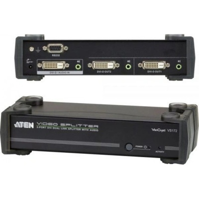 Aten VS-172 Video rozbočovač 1 PC - 2 DVI Dual Link+audio