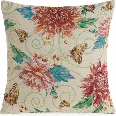 Takoy Žakárová GOBELIN s rastlinným motívom-HF-470087 45 x 45 cm