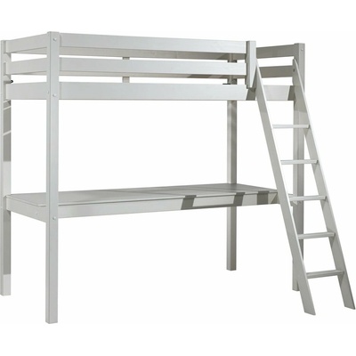 Vipack Pino vyvýšená z borovicového dreva Biela