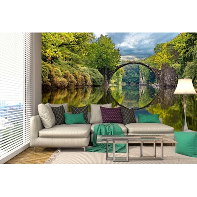 DIMEX ART Самозалепваща се флизелинова фототапета есен в парка 375 x 250 см