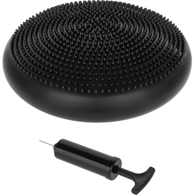 REBEL ACTIVE Rehabilitačný senzorický vankúš 33cm + pumpa, čierna farba