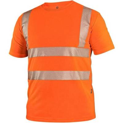 CXS Tričko CXS BANGOR výstražné pánské Oranžová fluorescent XL