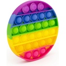 Ostatní společenské hry Pop it Antistresová hračka kruh rainbow