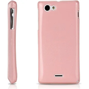 Image 1 of Sony Xperia J ST26i Силиконов Калъф Розов + Протектор