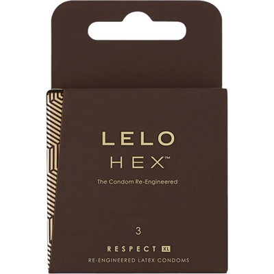 LELO Hex Respect XL - луксозен презерватив (3бр. )