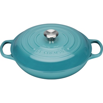 Le Creuset Съд за готвене Gourmet Signature нисък 30 см лазурен (21180301702430)