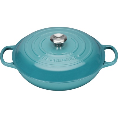 Le Creuset Съд за готвене Gourmet Signature нисък 30 см лазурен (21180301702430)