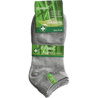 Pesail dámske bambusové zdravotné ponožky 3 ks sivé