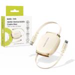 Mobile Origin Разтягащ се USB-C към USB-C кабел - Mobile Origin CB7 Retractable Cable Box USB-C to USB-C PD 100W (бежов) (100 см) (MO-CB7-BG)