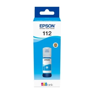 Epson 112 EcoTank Оригинално мастило (циан)