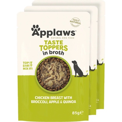 Applaws Dog Taste Toppers Broth Kuřecí s quinou 3 x 85 g