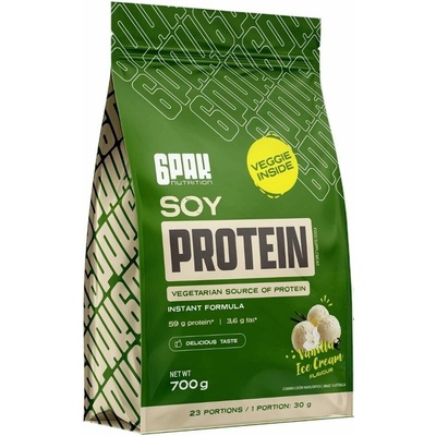 6Pak Nutrition Vegan Soy Protein 700 g