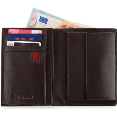 Roncato Pascal Vertical Wallet CC Coin 01 Nero Black RO