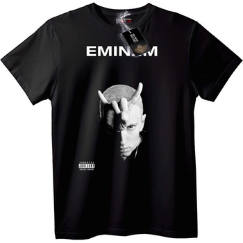 NOONEBRAND Тениска Eminem - Родителски контрол - 7XL, Black