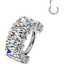 Šperky4U Segment kruh piercing Titan TIT1545-08