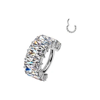 Šperky4U Segment kruh piercing Titan TIT1545-08