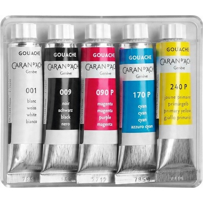 Caran D'Ache Guache studio kvašové barvy 10 ml 5 ks