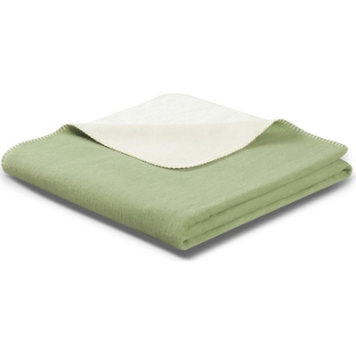 Biederlack Green Mood Mint–Ecru Deka Duo Cotton 150x200