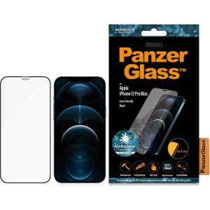 Panzer Стъклен протектор PanzerGlass за Apple iPhone 12 Pro Max 6.7 CaseFriendly AntiBacterial - Черен