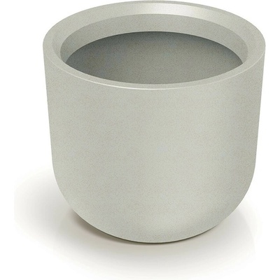 Prosperplast Plastový květináč MOLTAS ROUND HIGH pískový, 40 cm