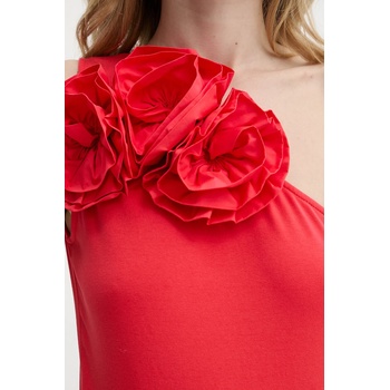 Karl Lagerfeld Памучно боди Karl Lagerfeld в оранжево с гол гръб A2W17005 (A2W17005)