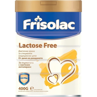 Frisolac Диетично мляко за кърмачета Frisolac - Lactose Free, 400 g