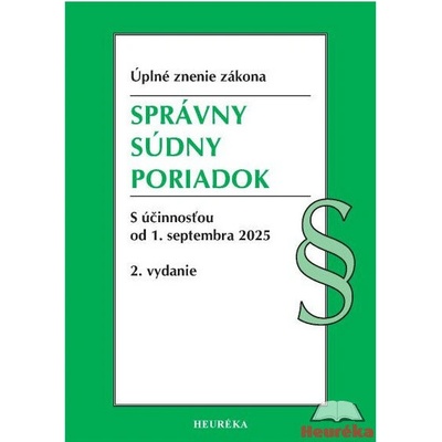Správny súdny poriadok. 2. vyd, 9/2025