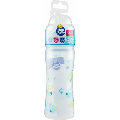 Neo baby plastová fľaša so širokým hrdlom 250 ml