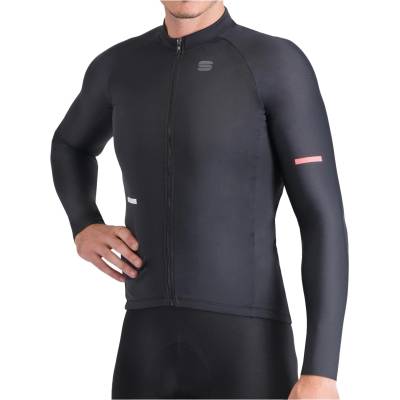 Sportful Мъжка фланелка с дълъг ръкав за колоездене Sportful Supernova Thermal Jersey Cycling jersey - Black - размер XL (056-3778-0114)